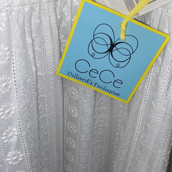 CeCe White Eyelet APR Daycassion Dress - Picture 6 of 11